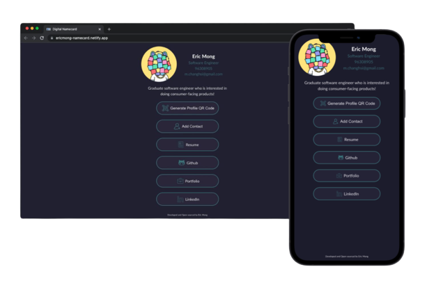 Open-Source Namecard Website